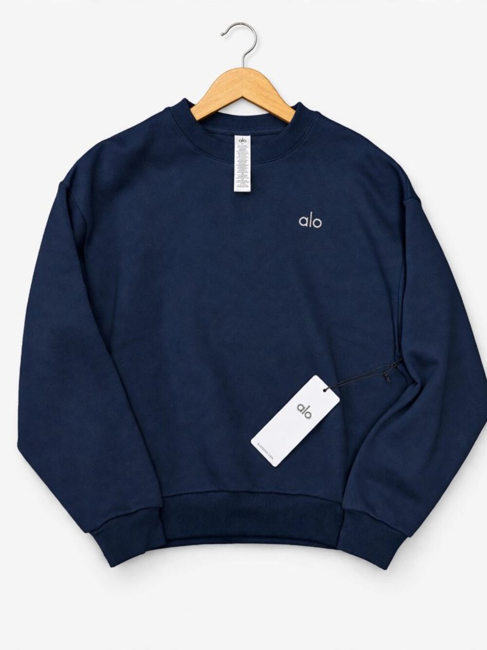 Alo Yoga Navy Blue Crewneck Sweatshirt Multiple Sizes